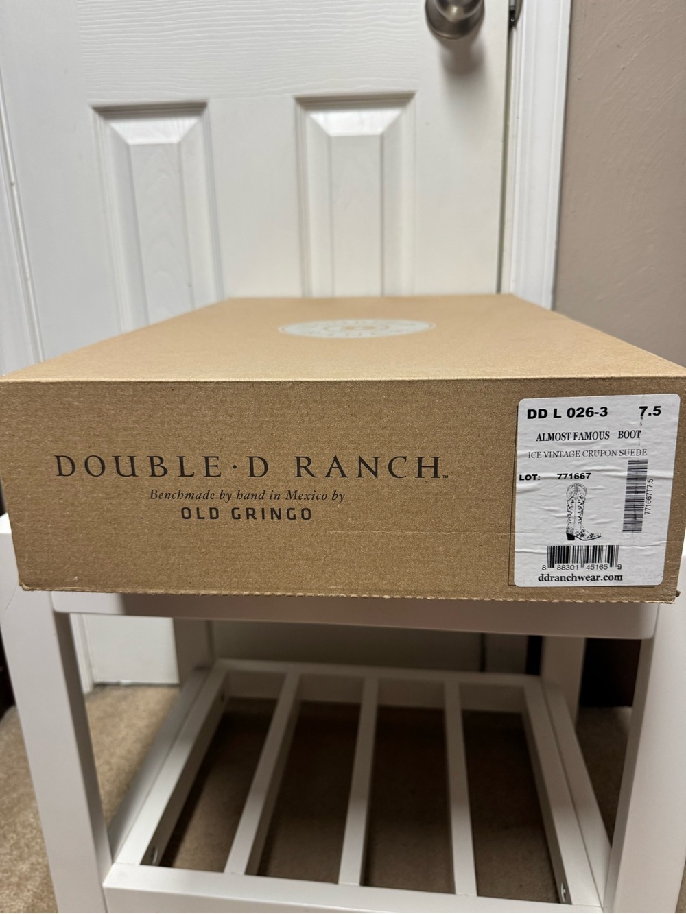 OLD GRINGO DOUBLE D RANCH Almost Famous Boot Vintage Ice -Sz 7.5 Like NEW IN BOX - Picture 3 of 13